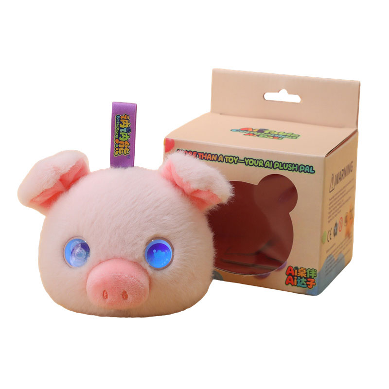 AI Desk Companion/AI Partner,Pink Pig
